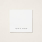 Uw Logo zwart-witbeeldscherm Kaart (Achterkant)