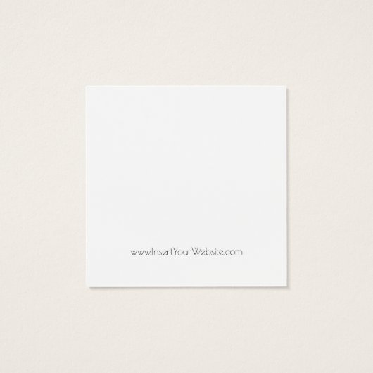 Uw Logo zwart-witbeeldscherm Kaart (Achterkant)