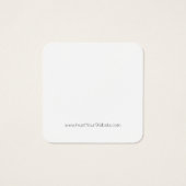 Uw Logo zwart-witronde Kaart met oormerk (Achterkant)