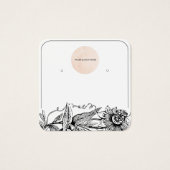 Uw Logo zwart-witronde Kaart met oormerk (Voorkant)