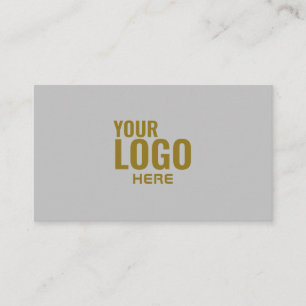 Uw Logo zwart-witte Folie Moderne onderneming Visitekaartje