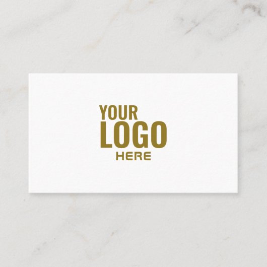 Uw Logo zwart-witte Folie Moderne onderneming Visitekaartje (Voorkant)