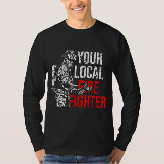 Uw lokale brandweer t-shirt