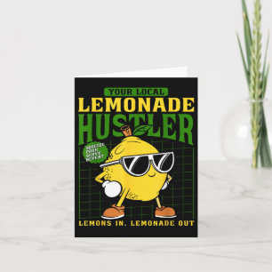 Uw lokale limonade hustler grappige citroen stand kaart