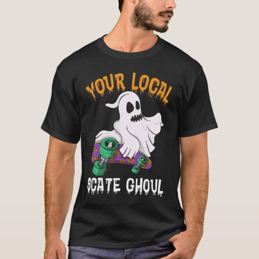 Uw lokale staat verkiest Mannen Ghost Scary Hallow T-shirt (Voorkant)