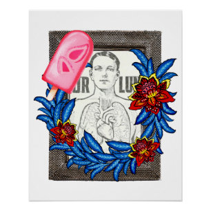 Uw Lungs Medical Illustratie, Berry Popsicle Perfect Poster