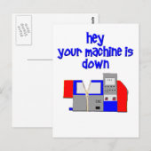 Uw machine is defect briefkaart (Voorkant / Achterkant)