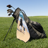 Uw Mam Foto Golf Handdoek Gift met aangepaste teks (Groen)