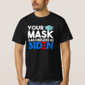 Uw masker is net zo nuttig als het verbluffende an t-shirt (Voorkant)