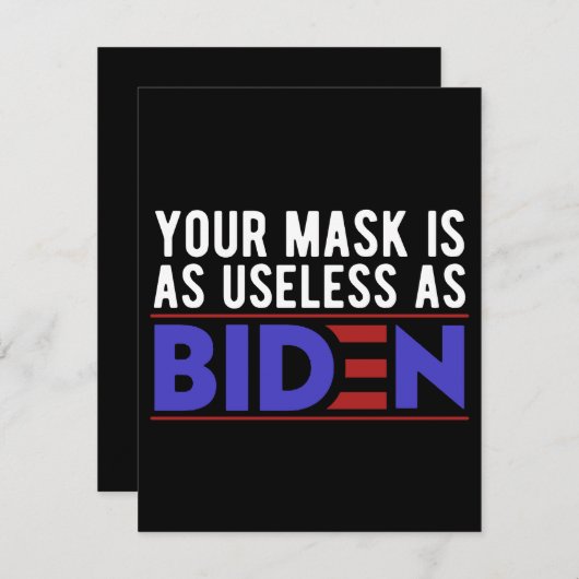 Uw masker is net zo nuttig als verbaas save the date (Voorkant / Achterkant)