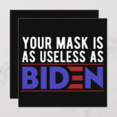 Uw masker is net zo nuttig als verbaas save the date (Voorkant / Achterkant)