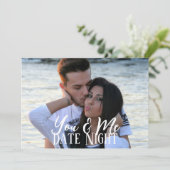 UW & ME Datum Nacht met foto Kaart (Staand voorkant)