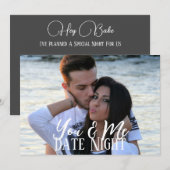 UW & ME Datum Nacht met foto Kaart (Voorkant / Achterkant)