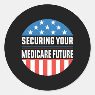 Uw Medicare Future Insurance Agent Mark beveiligen Ronde Sticker