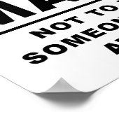 Uw mening (doet niet) maakt grappig Poster uit (Hoek)