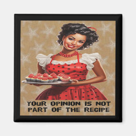 Uw mening maakt geen deel uit van het recept magneet