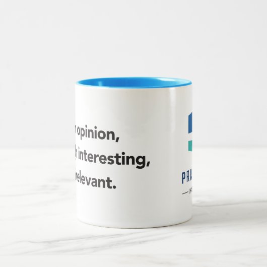 Uw mening twee-toon mok (Center)