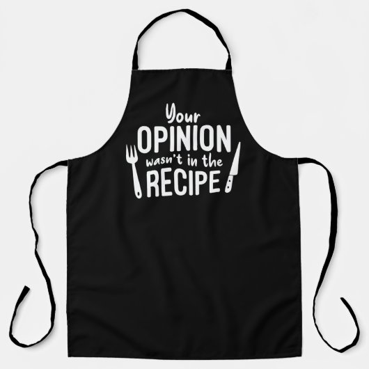 Uw mening was niet in de Ontvanger Schort (Voorkant)