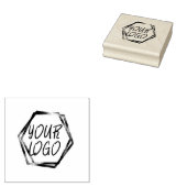Uw merk Business Logo Bakery Rubber Stamp Rubberstempel (Gestempeld)