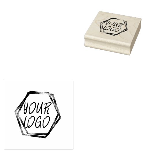 Uw merk Business Logo Bakery Rubber Stamp Rubberstempel (Gestempeld)