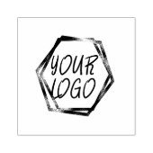 Uw merk Business Logo Bakery Rubber Stamp Rubberstempel (Afrduk)