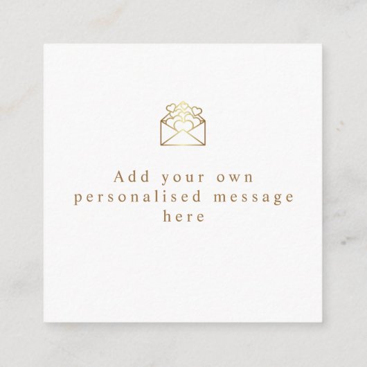 Uw merk en Logo Hartelijk dank Informatiekaartje (Achterkant)