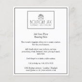 Uw merk en Logo Simple White Flyer (Achterkant)