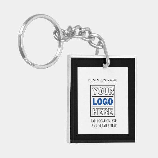 Uw merk Logo | Bedrijf Sleutelhanger (Voorkant Links)