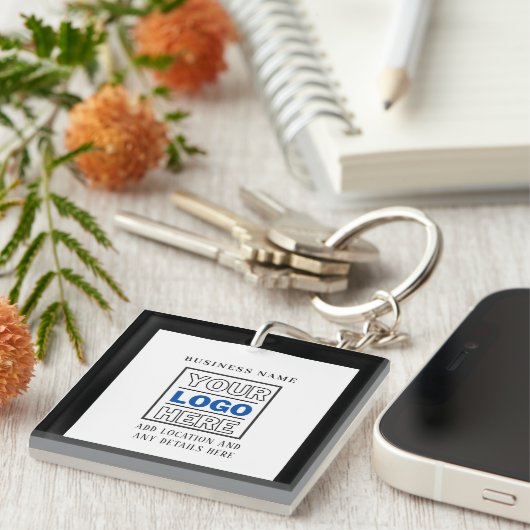 Uw merk Logo | Bedrijf Sleutelhanger (Voorkant Rechts)