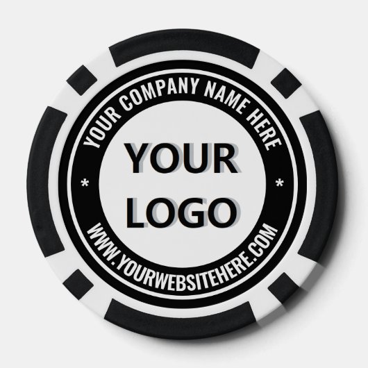 Uw Merk Logo Pokerfiches Voorbeeld Aangepaste Teks Poker Chips (Achterkant)