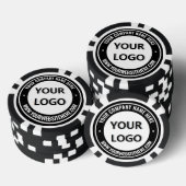 Uw Merk Logo Pokerfiches Voorbeeld Aangepaste Teks Poker Chips (Opstapeling)
