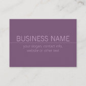 Uw merk of bedrijfsnaam Modern Paarse Mauve Informatiekaartje (Voorkant)