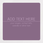 Uw merk of bedrijfsnaam Modern Paarse Mauve Labels (Design 1)