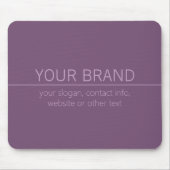 Uw merk of bedrijfsnaam Modern Paarse Mauve Muismat (Voorkant)