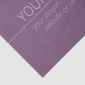 Uw merk of bedrijfsnaam Modern Paarse Mauve Tissuepapier (Detail)