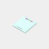 Uw merk post-it® notities voorbeeld notes (Schuin)