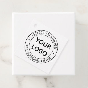 Uw merk zakelijke gunst of cadeautagsjabloon bedankjes labels