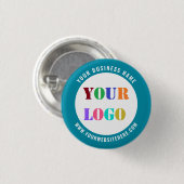 Uw merk-zakelijke promotieknop voorbeeld ronde button 3,2 cm (Voorkant /achterkant)