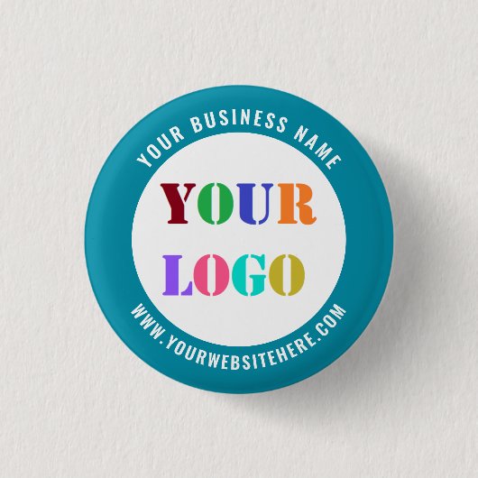 Uw merk-zakelijke promotieknop voorbeeld ronde button 3,2 cm (Voorkant)