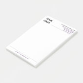 Uw merkpost-it®-notitieblokken voorbeeld post-it® notes (Schuin)