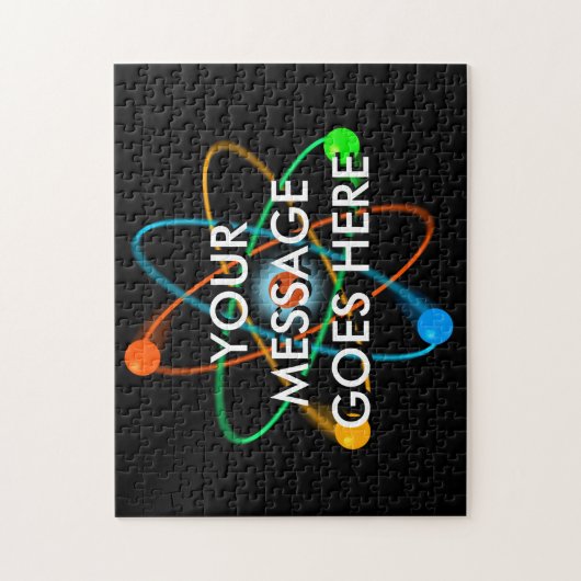 Uw Message Atomic Structure Science Legpuzzel (Verticaal)