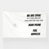 Uw minimale Logo-banner Spandoek (Horizontaal)