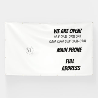 Uw minimale Logo-banner Spandoek