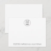 Uw minimale zakelijke Logo - wit Notitiekaartje (Voorkant / Achterkant)
