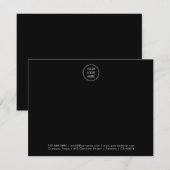 Uw minimale zakelijke Logo - zwart Notitiekaartje (Voorkant / Achterkant)