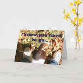 Uw missen maar (t)! kaart (Gele Bloem)