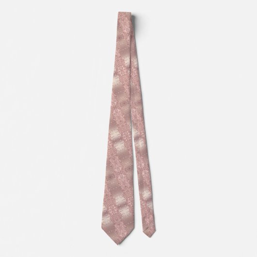 Uw moderne Stropdas Roos Blush Glitter Drivers (Voorkant)