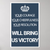 Uw Moed Uw Vrolijke  Brits Poster (Voorkant)