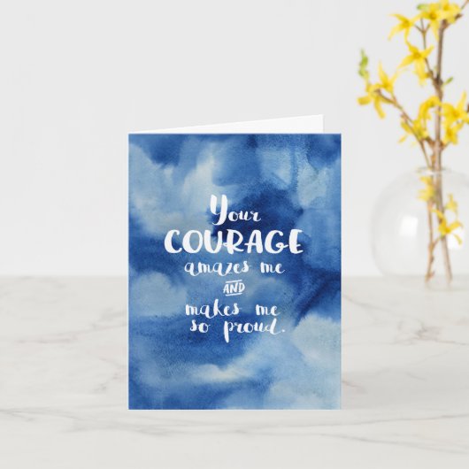 Uw Moed verbaast me Kaart (Gele Bloem)