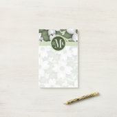Uw monogram | Dogwood Tree Blossom Post-it® Notes (Op bureau)